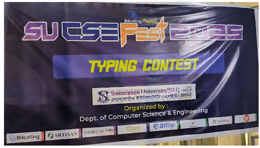 Typing Contest Promotes Speed and Accuracy at SU CSE FEST 2025